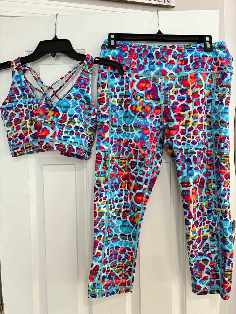 CVG Exotic Squat Proof Capri leggings and Bra